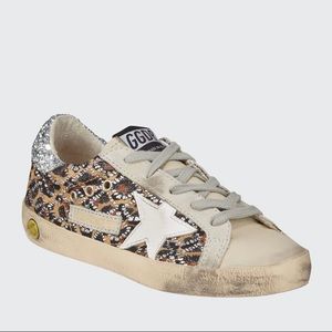 Golden Goose Superstar Leopard Embellished Sneakers Size 40